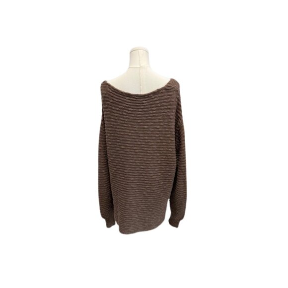 Free People Textured Knit Slouchy Sweater Size Small - Picture 5 of 8